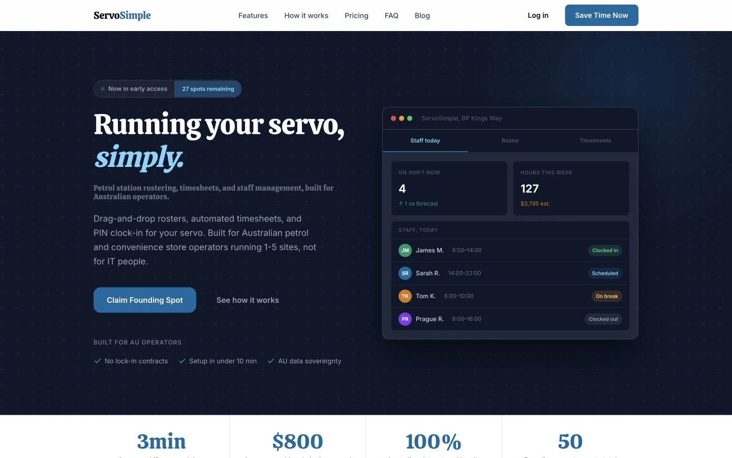 ServoSimple website preview